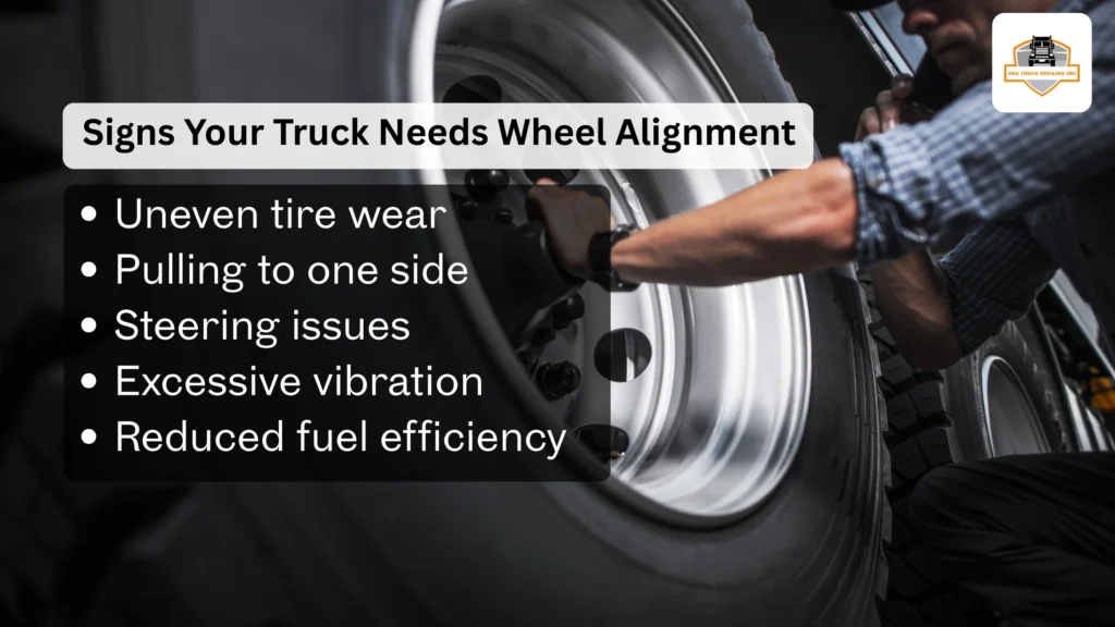 wheel alignment for semi-trucks